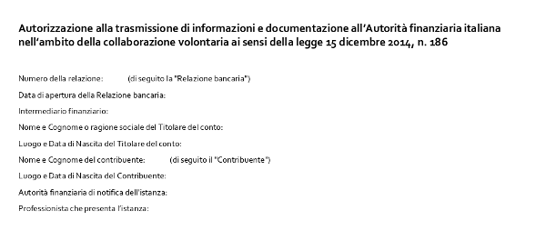 voluntary disclosure