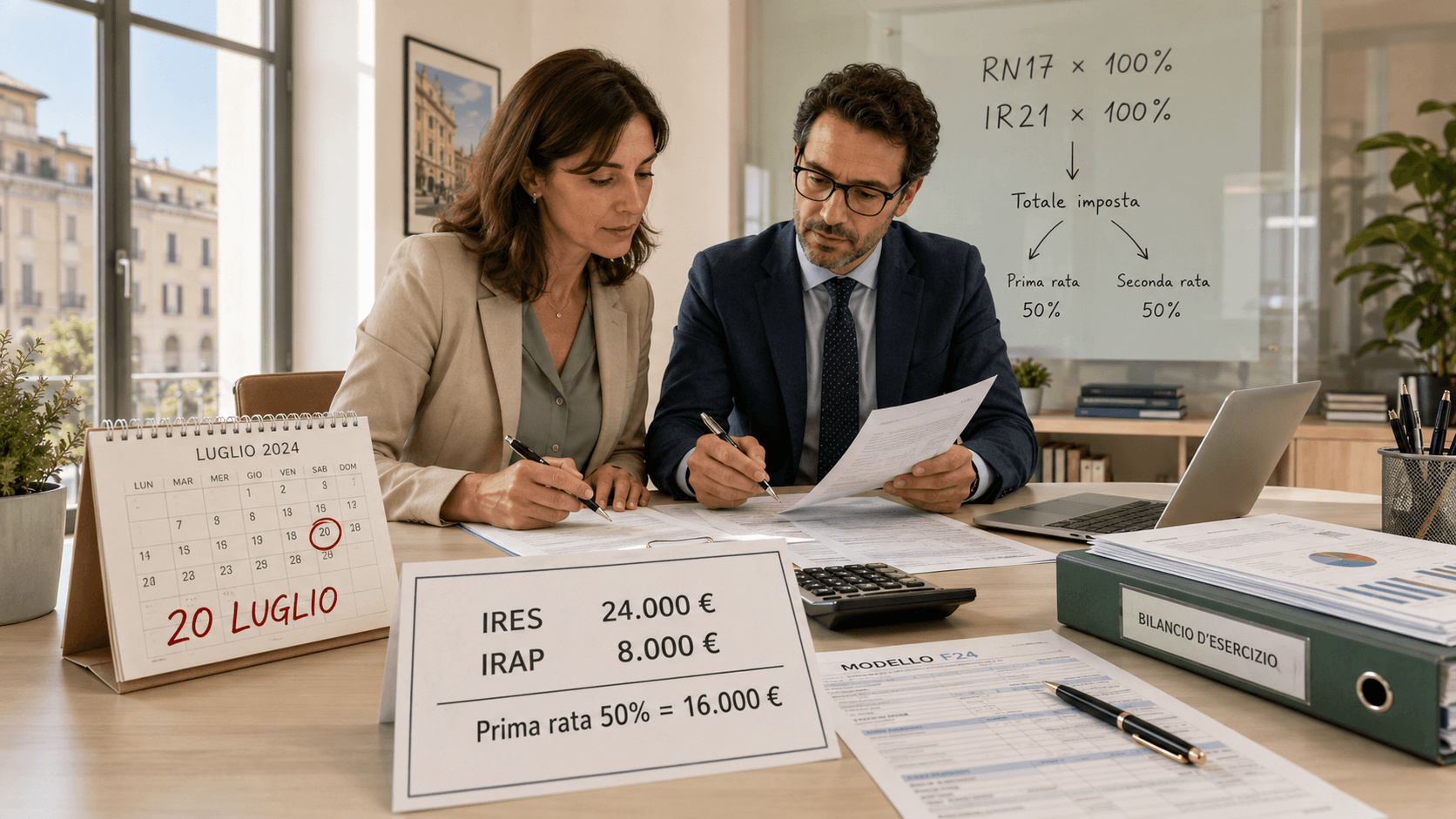 Acconti IRES e IRAP in scadenza il 20 luglio, calcolo e importi 2026