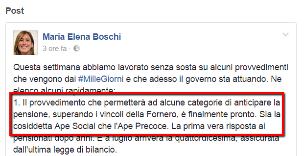 APE Social e APE Precoci