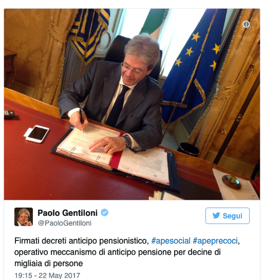 APe Decreto Gentiloni