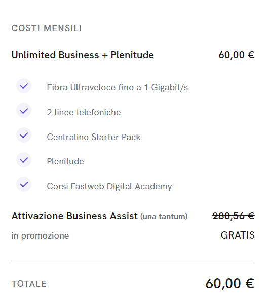 Fastweb Gas e Luce imprese