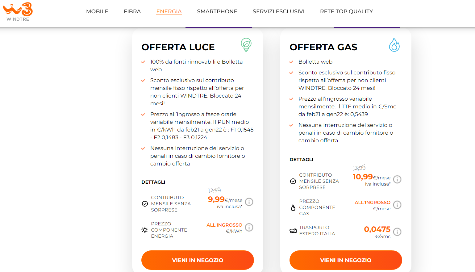WindTre telefonia, internet, luce e gas
