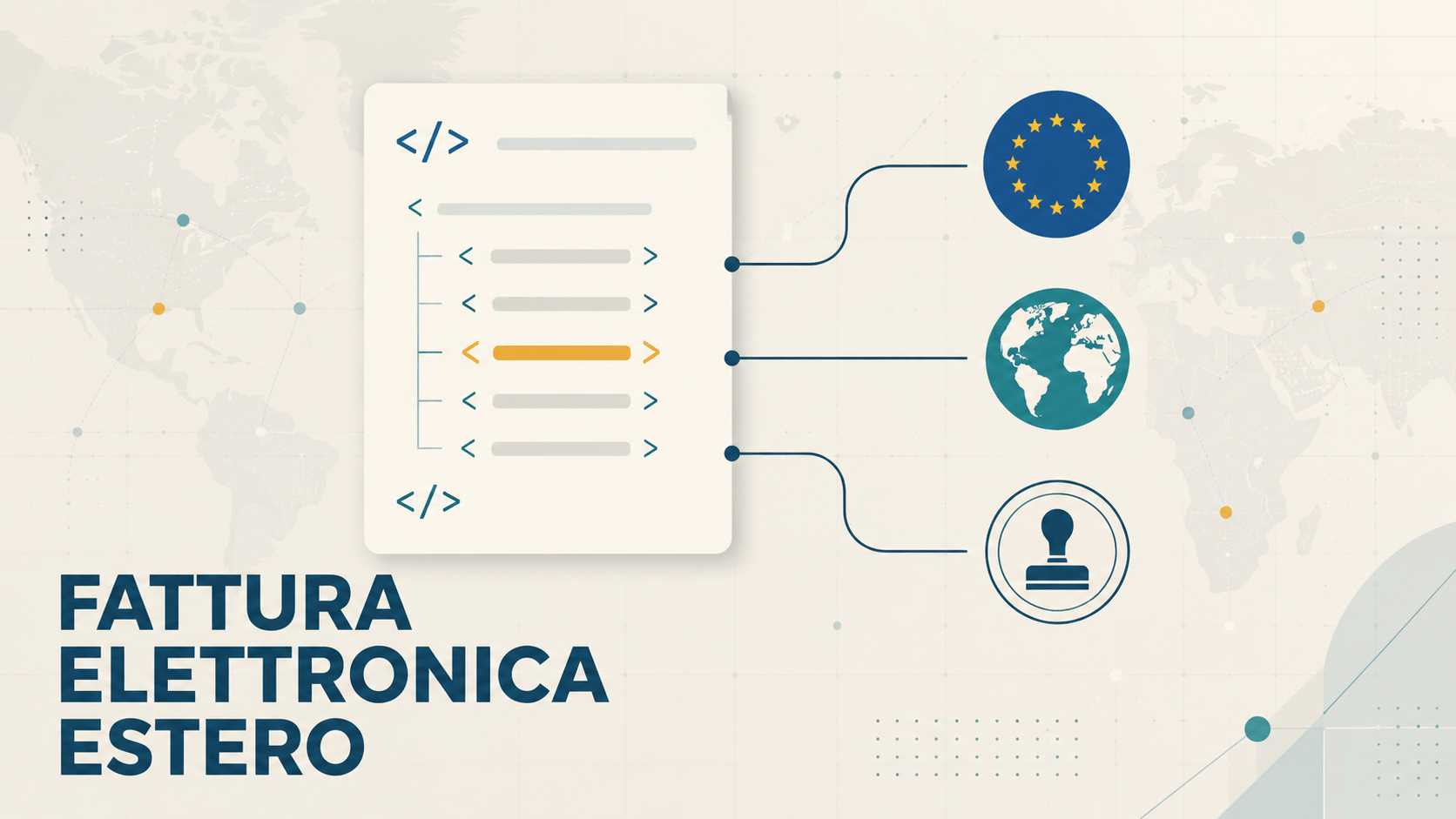 Fattura elettronica estero, i codici da usare e i termini per lo SdI