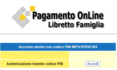 Libretto Famiglia - Portale Pagamenti INPS