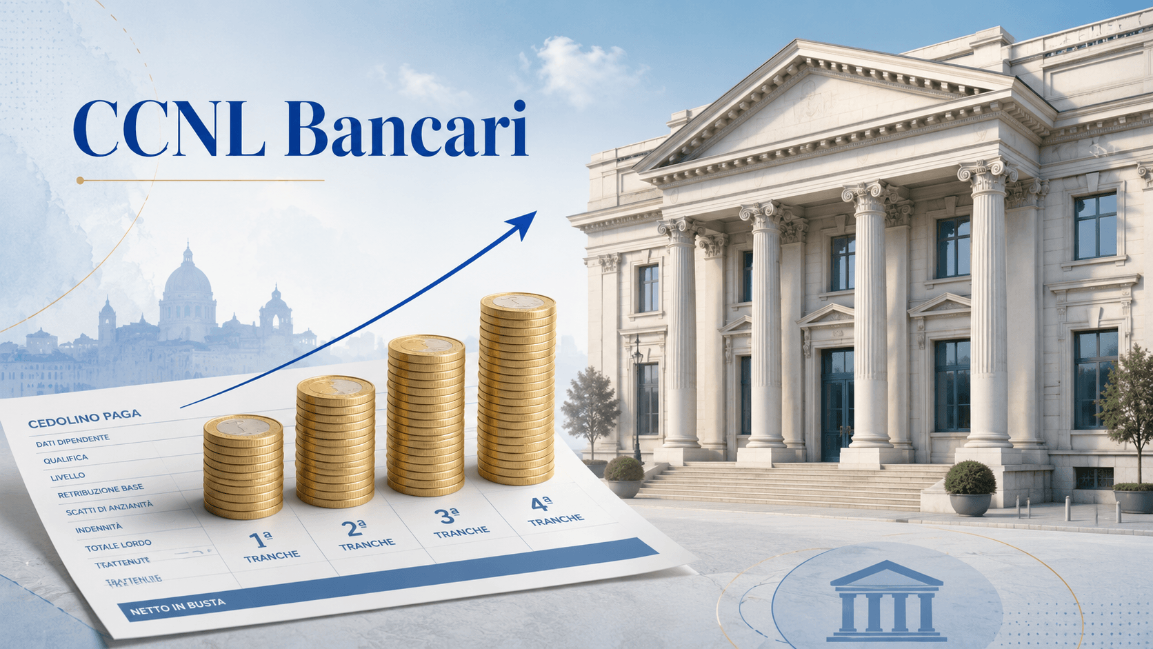CCNL Bancari, stipendi fino a 5.160 euro e rinnovo da 518 euro