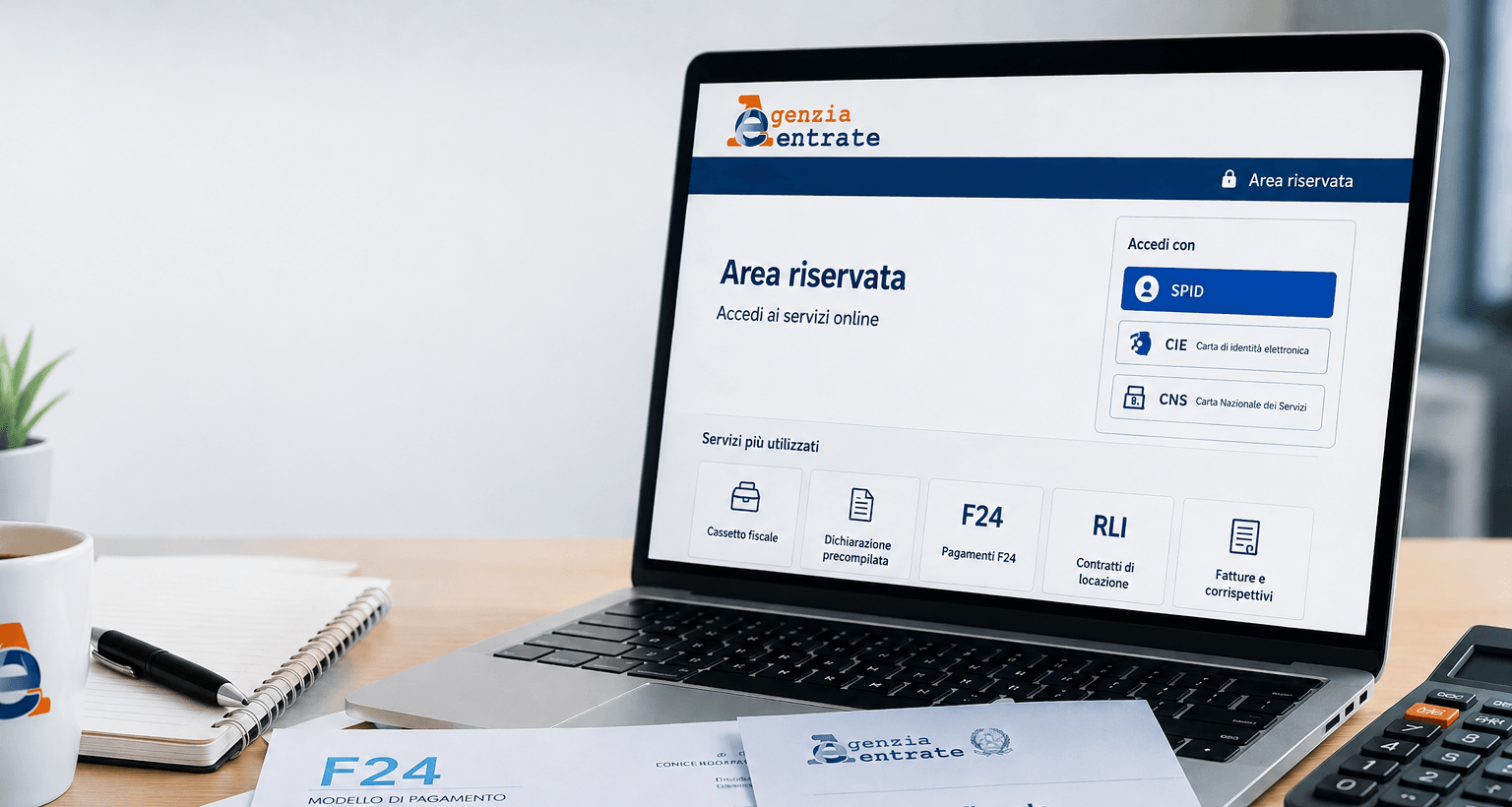 Fisconline e area riservata Agenzia Entrate: tutti i servizi online