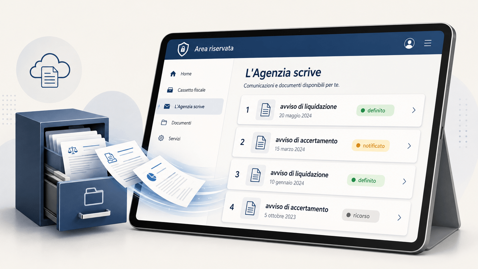 Cassetto fiscale, si arricchisce la consultazione di dati e avvisi dall’Agenzia delle Entrate