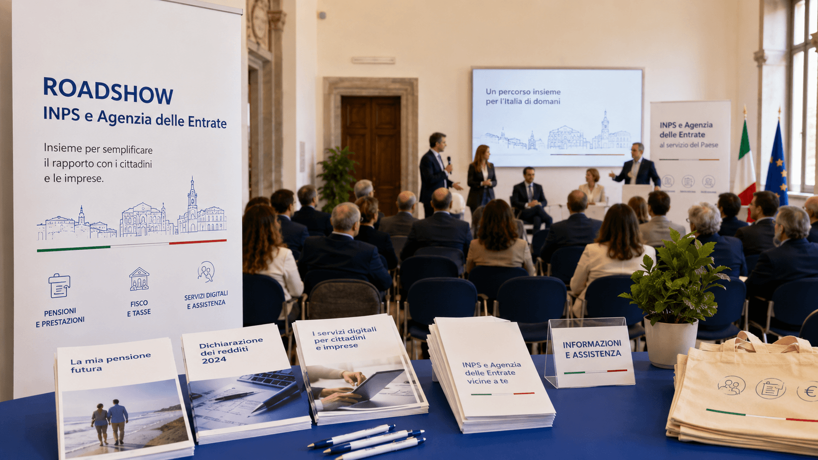 INPS e Agenzia Entrate, dl 25 giugno roadshow nazionale su fisco e previdenza