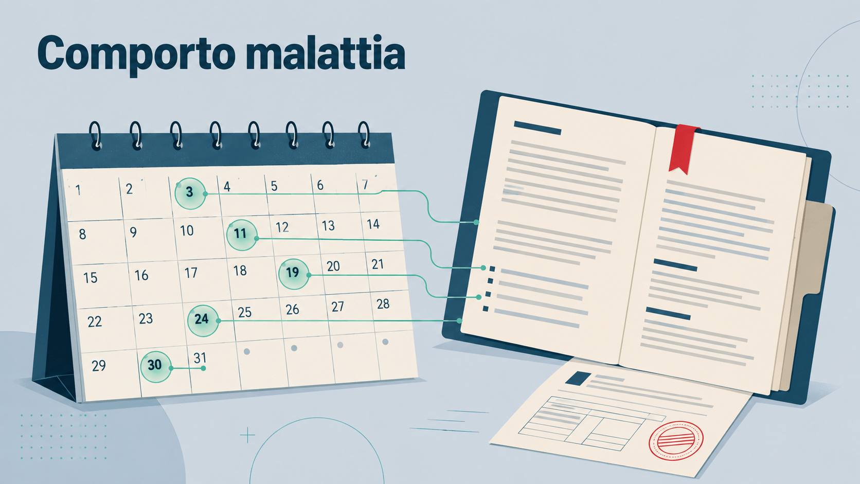 Malattia grave e comporto, 30 giorni di cure fuori dal conteggio