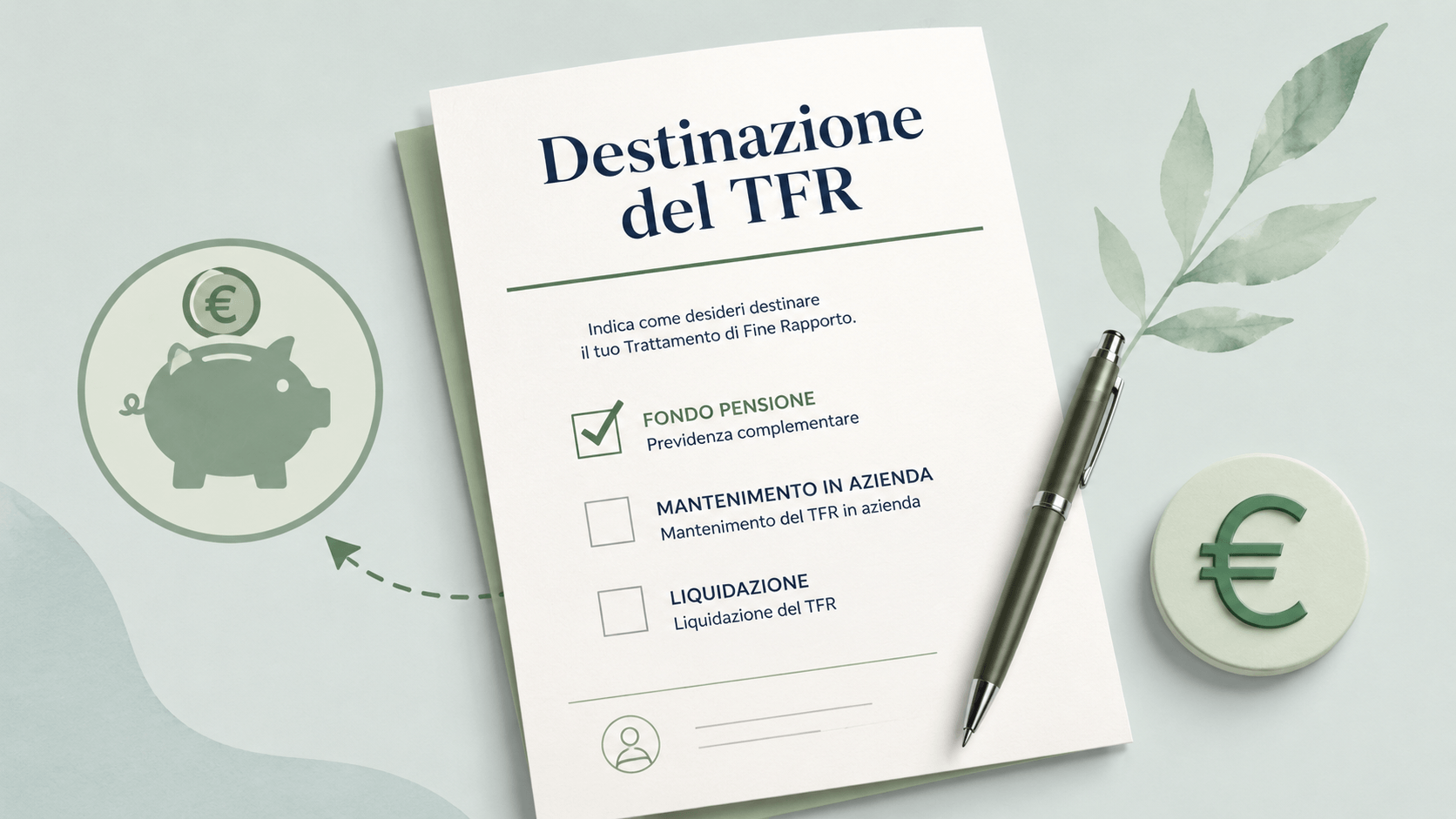 Online il modulo per destinare o meno il TFR al Fondo Pensione, come si compila