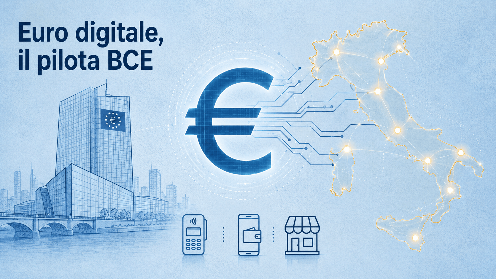 Euro digitale, nella sperimentazione anche Poste e banche italiane: clienti esclusi dai test