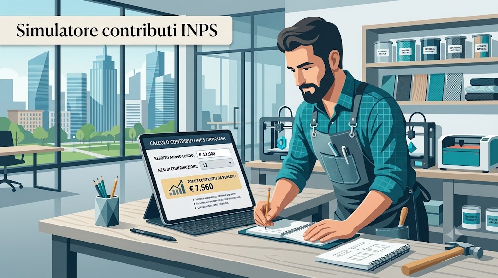 L’INPS mette online il simulatore dei contributi per chi apre da artigiano o commerciante