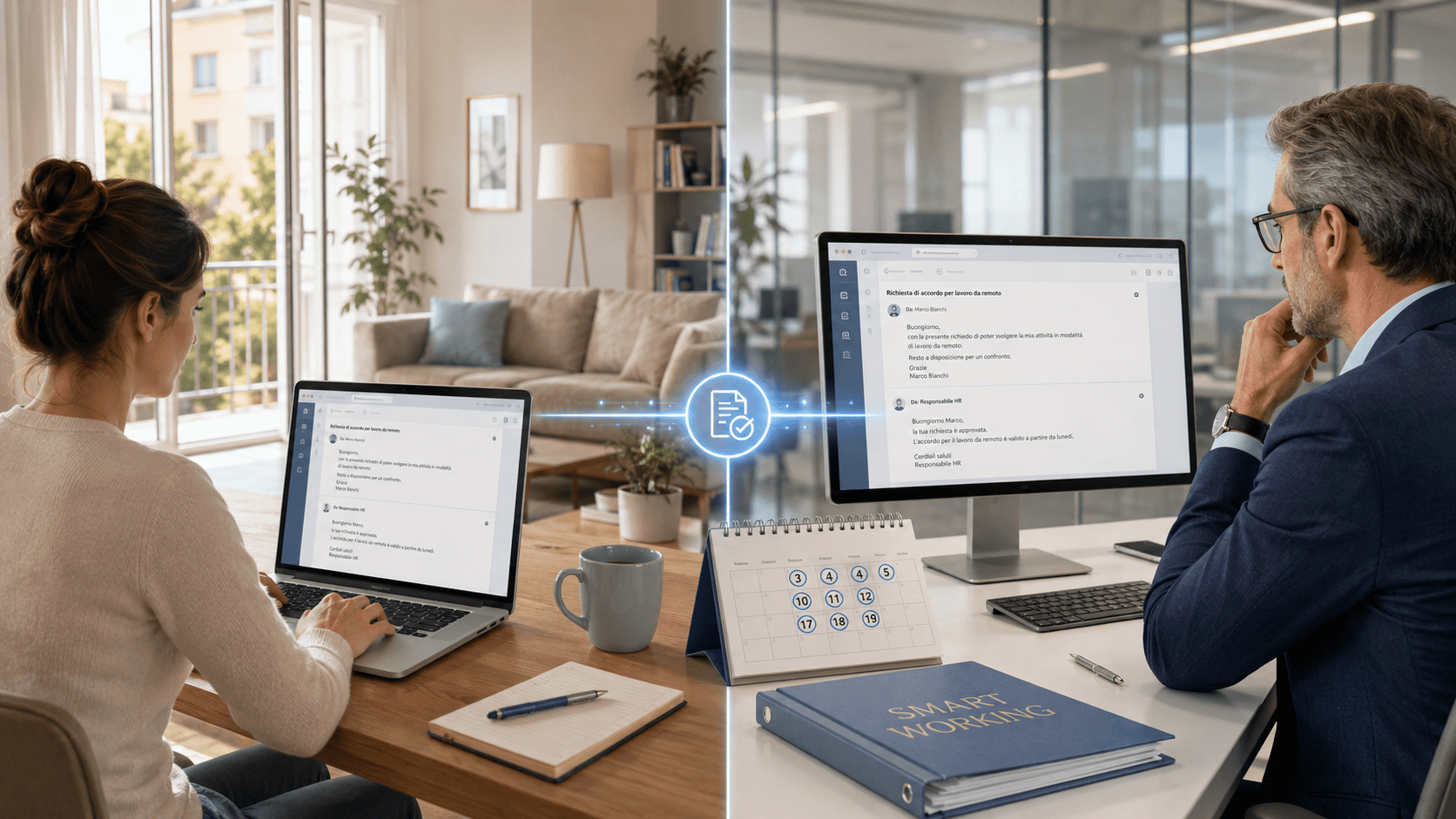 Smart working autorizzato ma senza accordo scritto, illegittimo il licenziamento per assenza