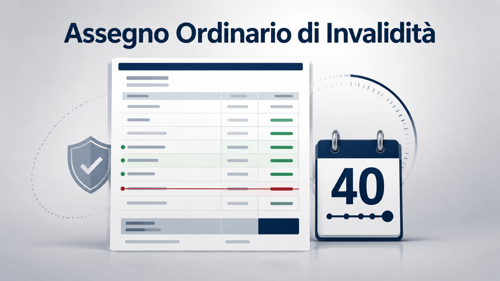 Assegno d’invalidità, niente trattenuta con 40 anni di contributi
