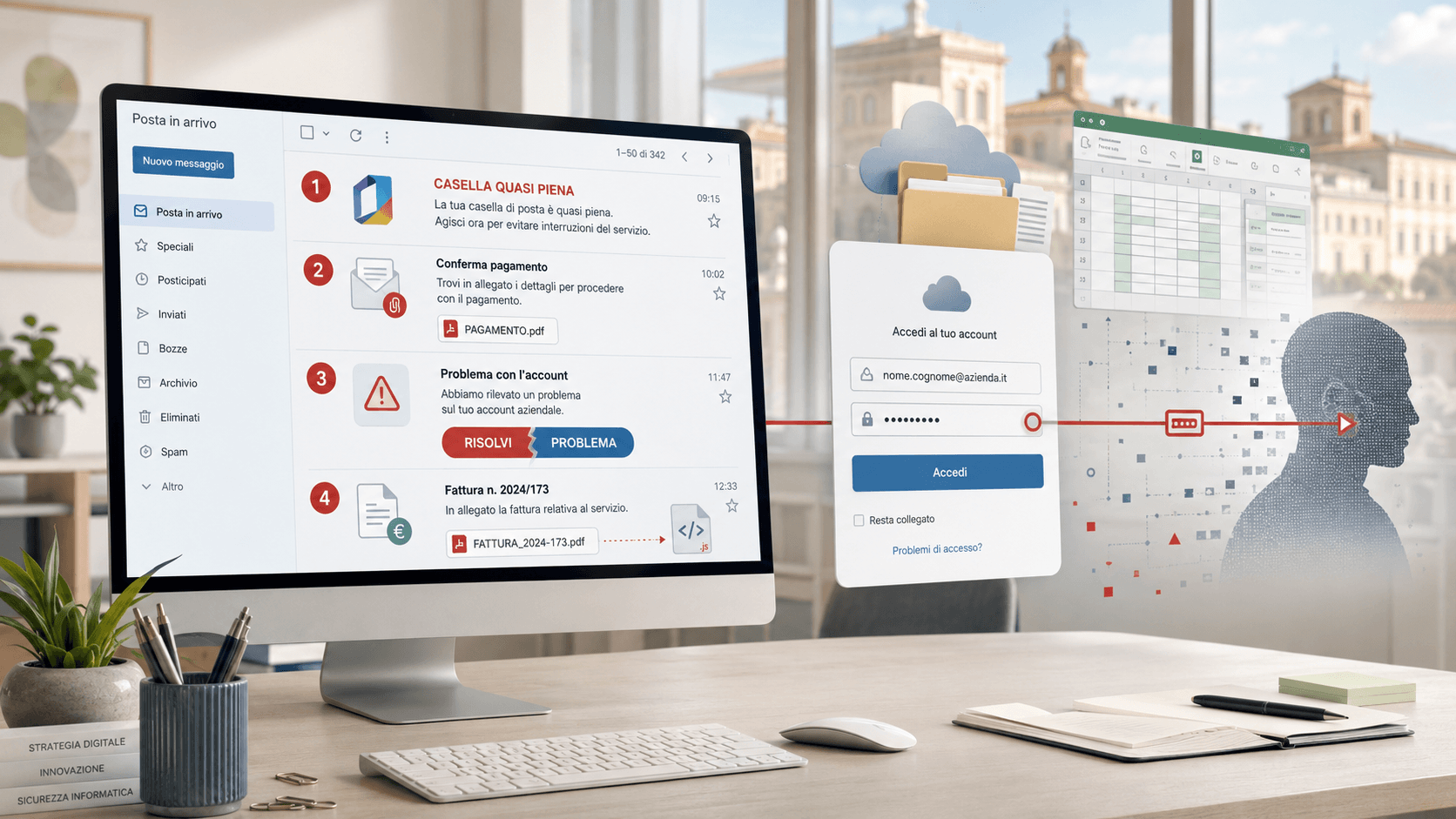 Truffe email, quattro attacchi usano Microsoft e PDF per colpire le aziende