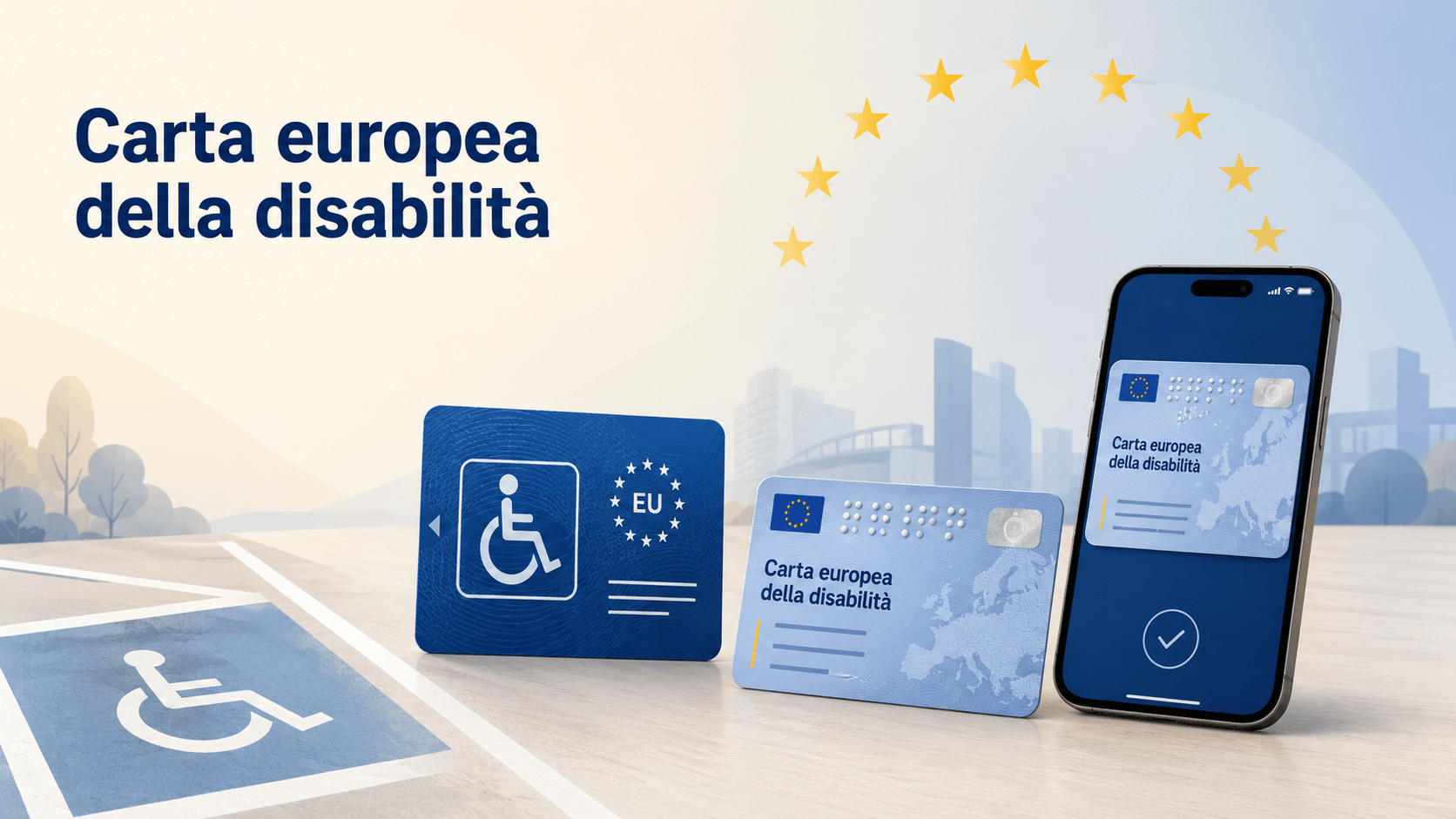 Carta europea disabilità, contrassegno parcheggi per 10 anni