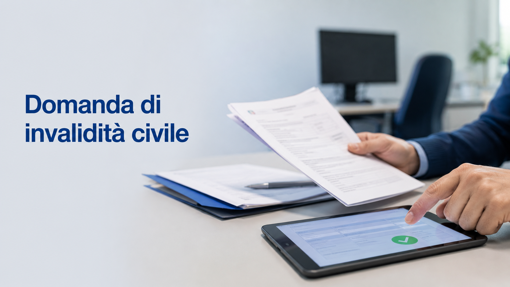Domanda di invalidità civile senza delega al patronato per i documenti