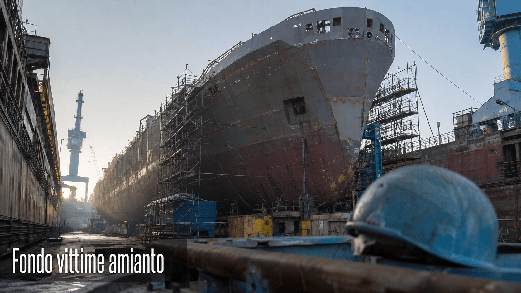 Amianto nei cantieri navali, indennizzi fino a 260mila euro