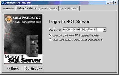 Configurazione del database