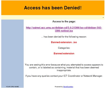 Accesso negato per i file